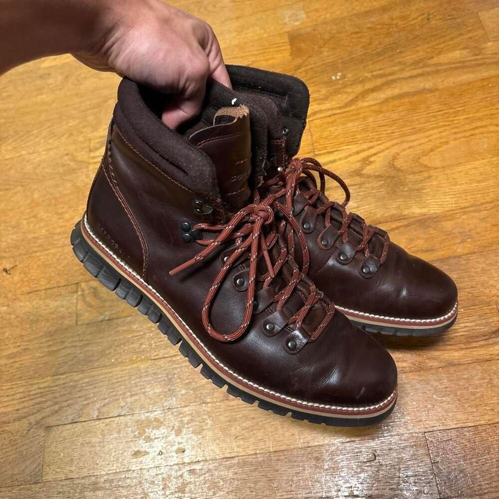 Cole-haan Men's Brown and Burgundy Boots